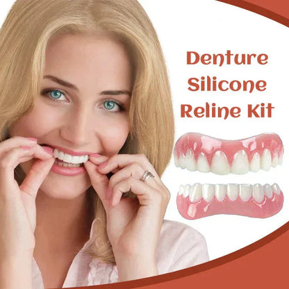 Silicone Denture Set ~ Achieve a natural, confident smile instantly.