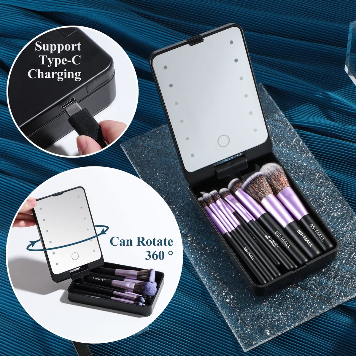 Travel Makeup Brush Set ~ Flawless application anywhere, anytime