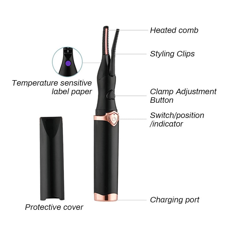 Heated Electric Eyelash Curler ~ Flawless, lifted lashes in seconds