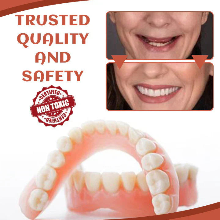 Silicone Denture Set ~ Achieve a natural, confident smile instantly.