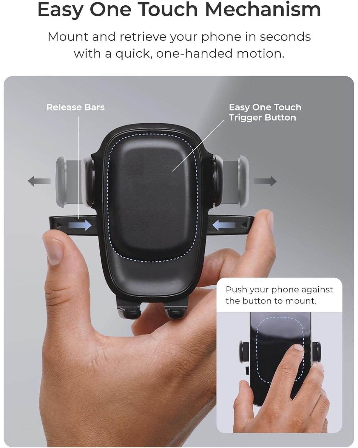 Dash Phone Holder ~ Hands-free driving made effortless and secure.