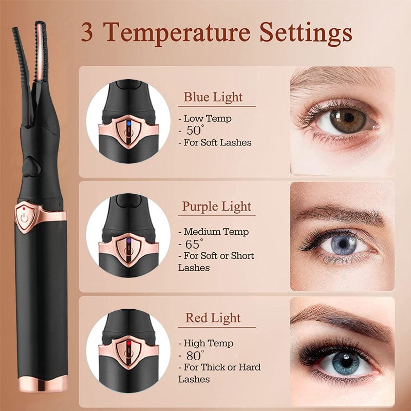 Heated Electric Eyelash Curler ~ Flawless, lifted lashes in seconds