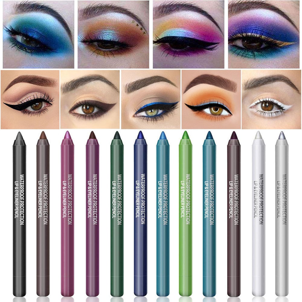 12-Piece Standout Peacock Gel Liner Set ~ Bold, smudge-proof eyes all day long