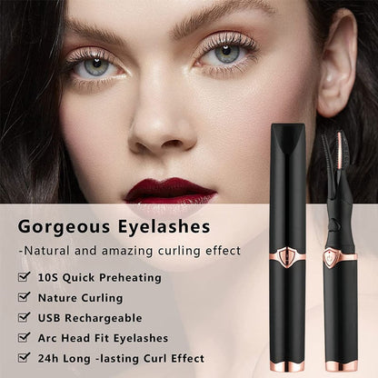 Heated Electric Eyelash Curler ~ Flawless, lifted lashes in seconds