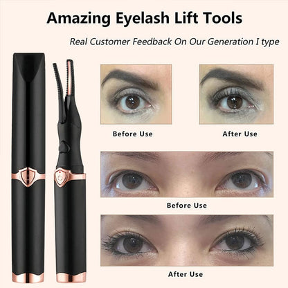 Heated Electric Eyelash Curler ~ Flawless, lifted lashes in seconds