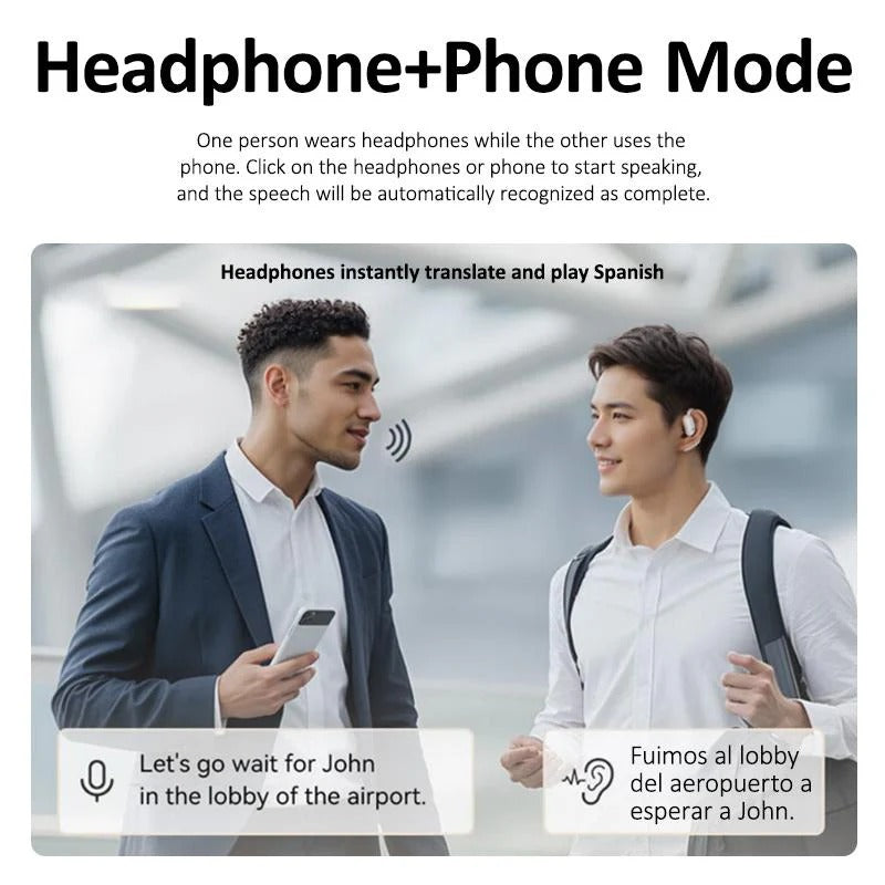 AI Translator Earbuds ~ Real-time translation for seamless global communication.